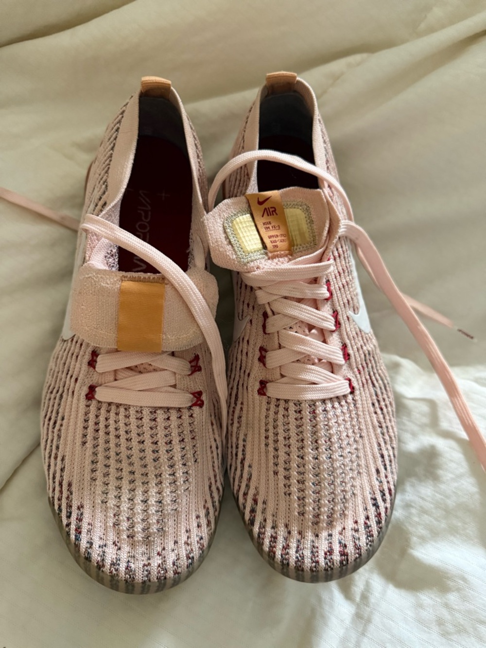Nike Women's Light Pink Knit VaporMax Sneakers - Picture 4 of 6